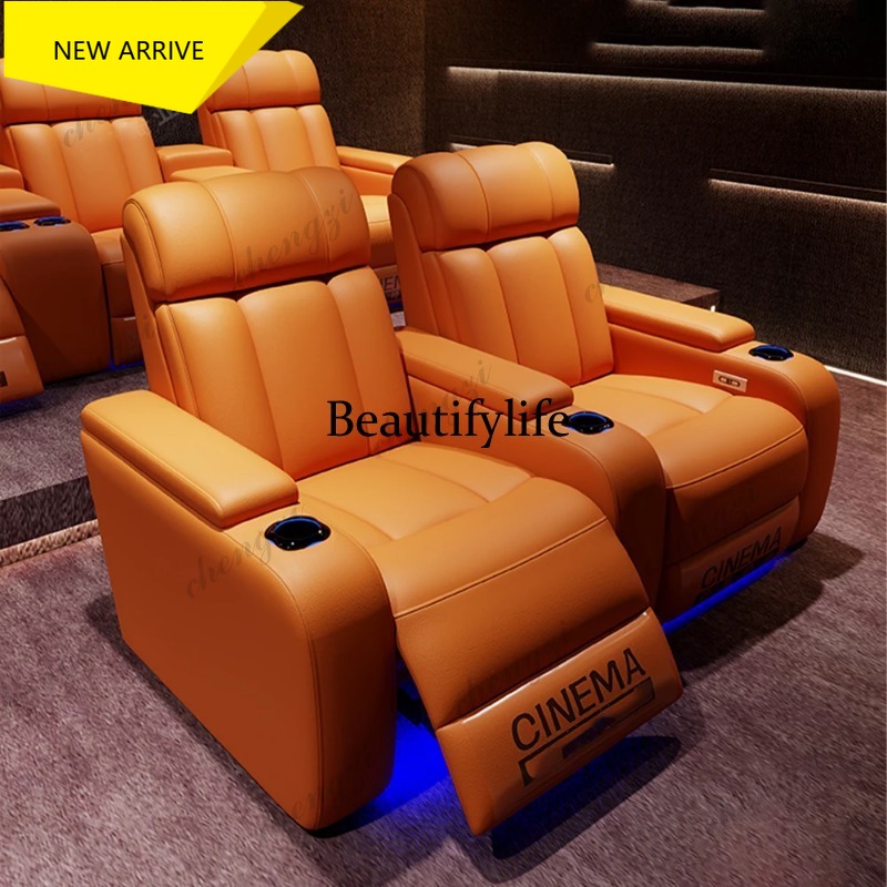 Home Cinema Furniture - Электрические кресла-реклайнеры G153 из натуральной кожи