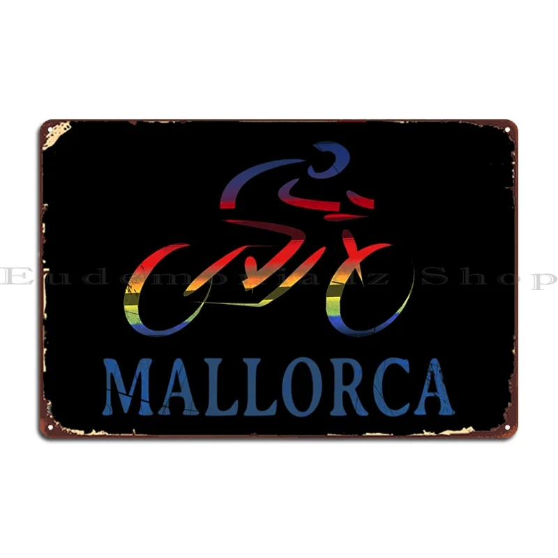 Home Cinema Essentials - Металлическая табличка-постер Mallorca Bike Essential, декоративная