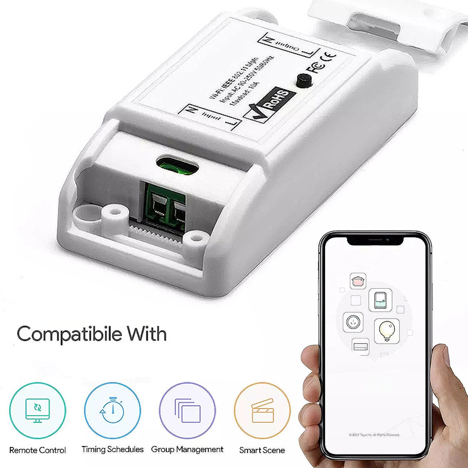 Universal Remote Control - 1 шт. Умный Wi-Fi-переключатель, универсальный разъем