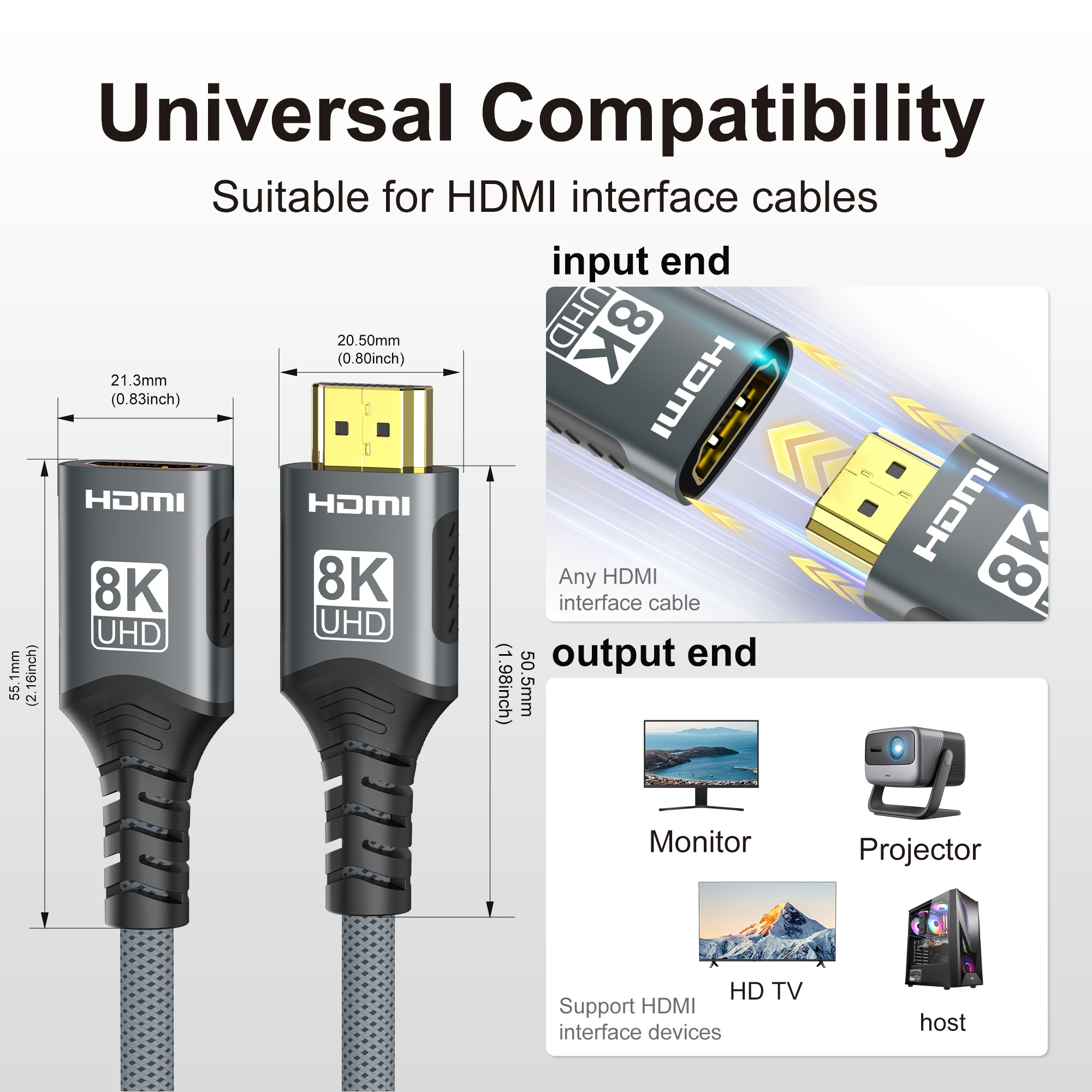 Удлинительный кабель HDMI 2.1  – обзор и цена 4K Media Player