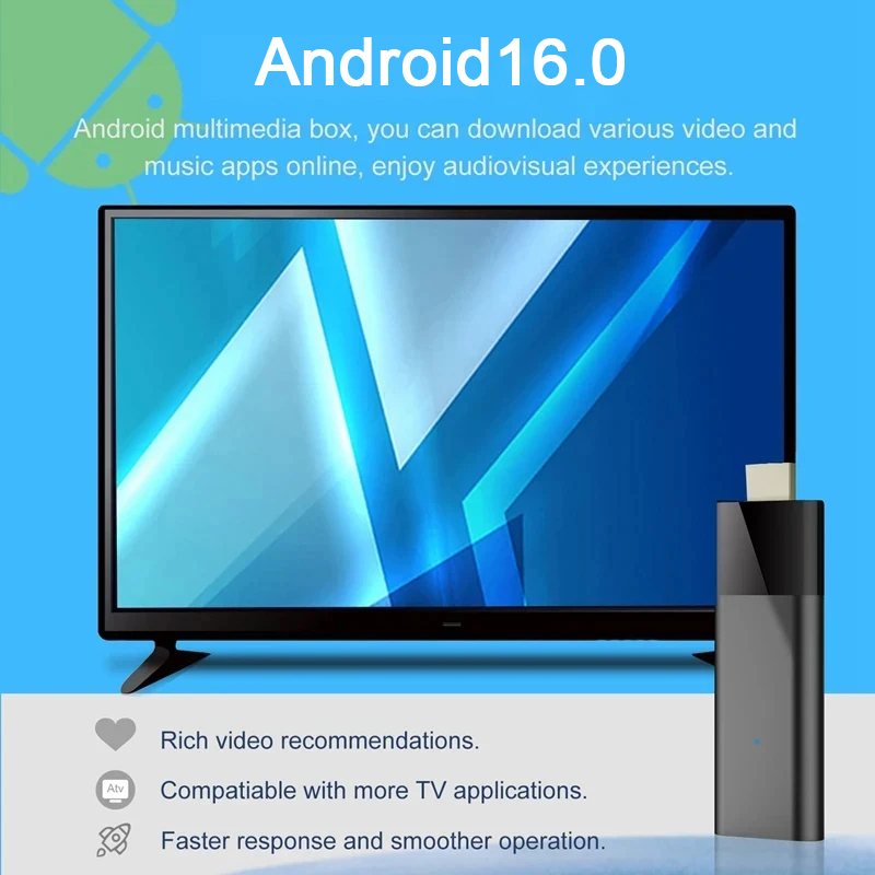 4K Android 16 ТВ-стик, смарт-Т – обзор и цена 4K Media Player