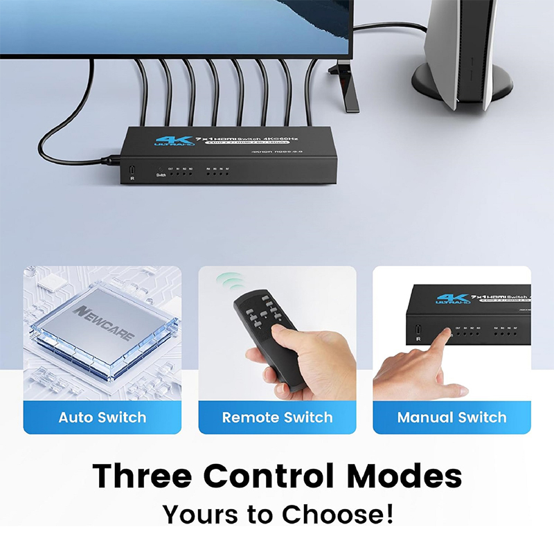 HDMI-переключатель 2.0, 7 вход – обзор и цена 4K Media Player